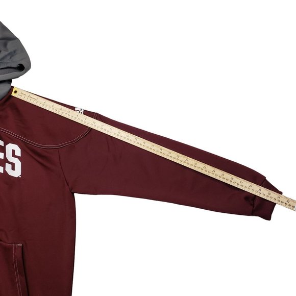 Adidas Men's  ORIGINALS Maroon Texas A&M Aggies Block Stadium Pullover Hoodie - Picture 6 of 9